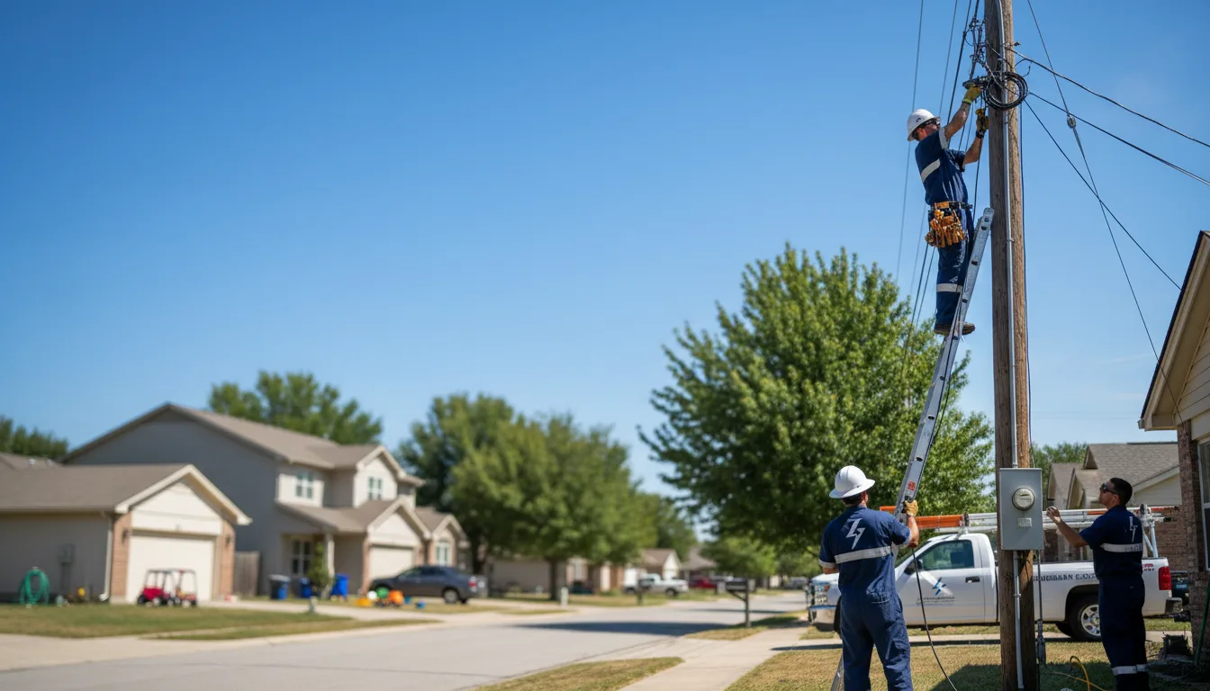 Residential electrician providing installation services in Serafina, NM